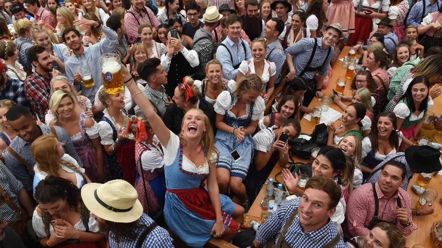 185ª Oktoberfest, em Munich - AFP