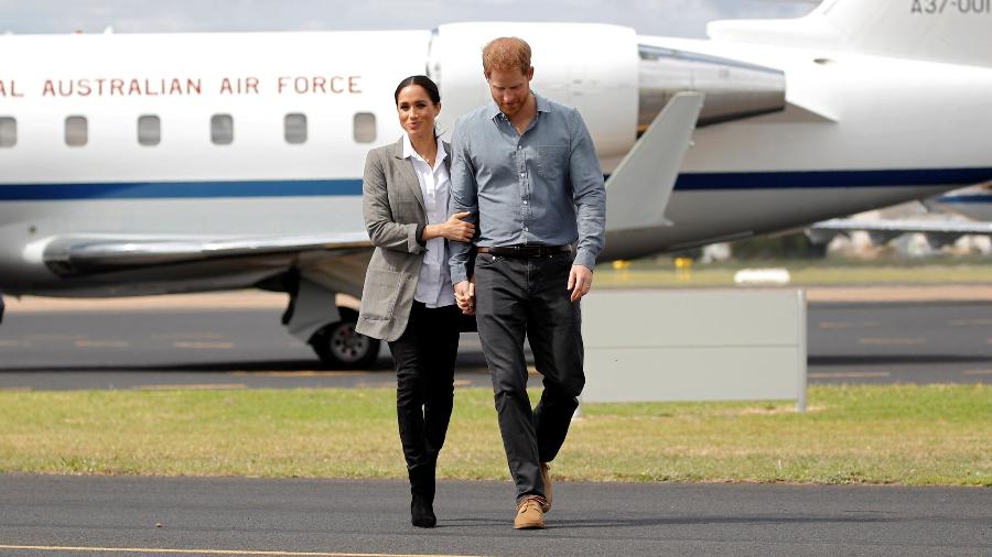 Meghan e Harry durante viagem à Austrália - Getty Images