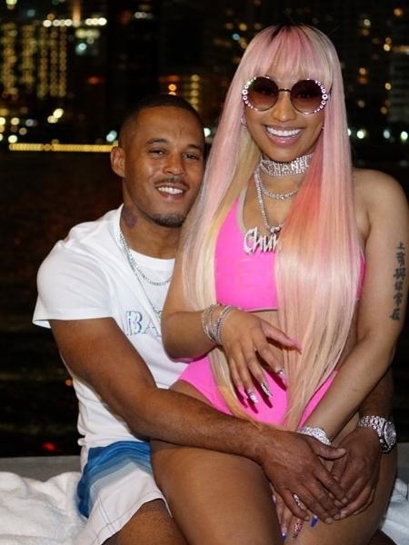 Nicki Minaj e o namorado, o rapper Kenneth "Zoo" Petty - Reprodução/Instagram