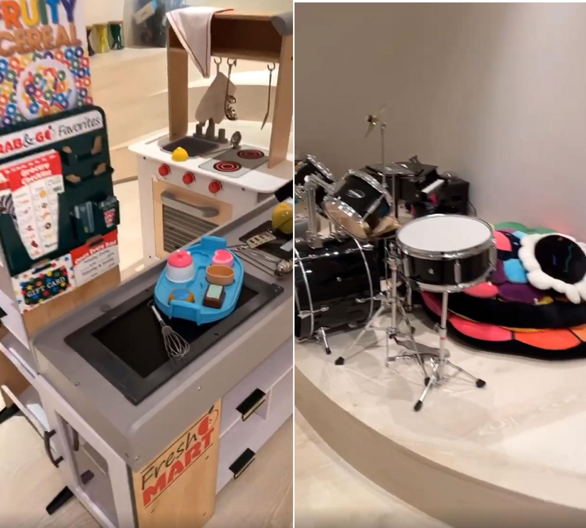 Resultado de imagem para Kim Kardashian exibe sala de brincar dos filhos