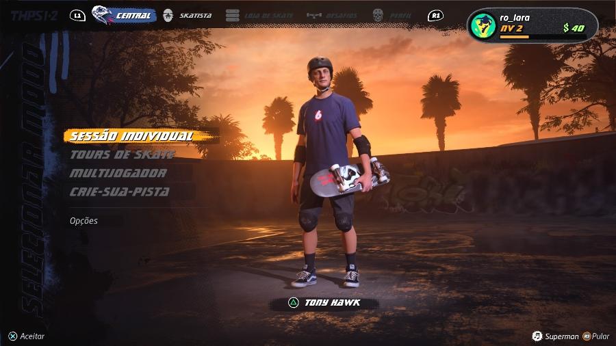 Tony Hawk"s Pro Skater 1+2 chega em 4 de setembro para PC, Xbox One e PS4 - Reprodução/Rodrigo Lara/START