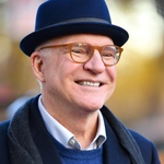 03.12.2020 - Steve Martin nas filmagens de 'Only Murders in the Building', em Nova York - James Devaney/GC Images