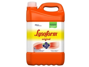 Desinfetante Lysoform Bruto Original 5 Litros - Divulgação - Divulgação