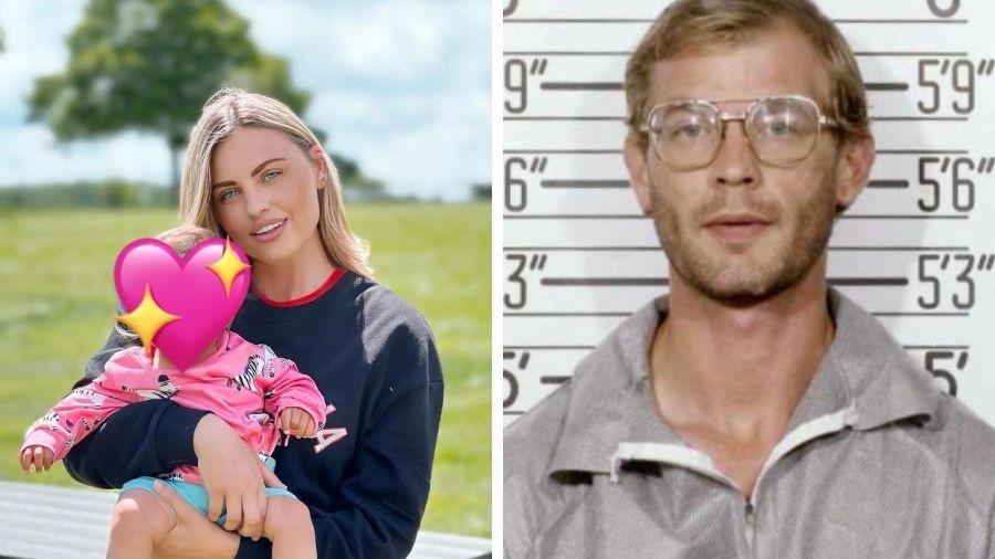 Modelo veste a filha de 1 ano como Jeffrey Dahmer - Reprodução