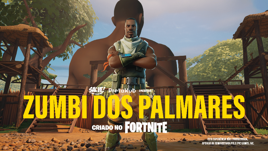 Zumbi Dos Palmares é um personagem não jogável que ajuda na batalha contra os invasores.