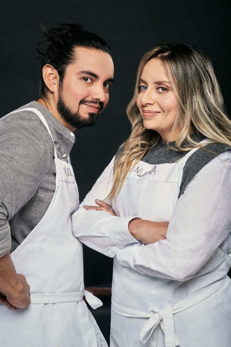Os chefs Alejandro Chamorro e Pia Salazar, do Nuema Os chefs Alejandro Chamorro e Pia Salazar, do Nuema