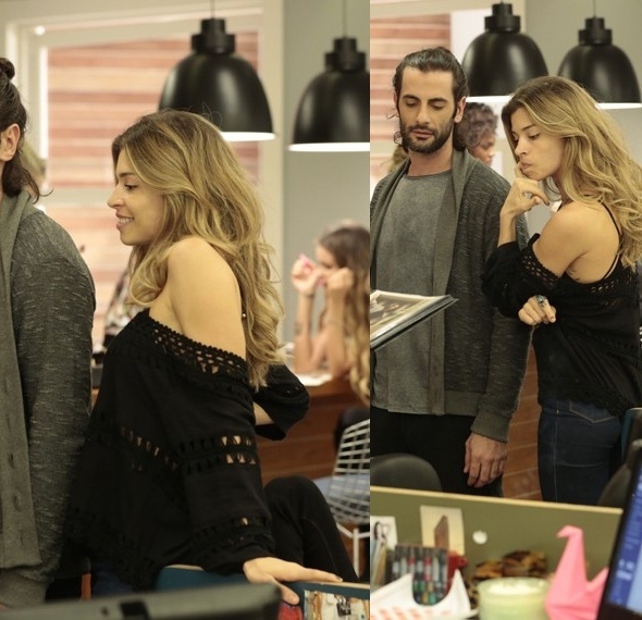 As blusas soltinhas com detalhes em crochê ou renda conferem uma cara artesanal ao look boho de Larissa (Grazi Massafera) - Divulgação/TV Globo