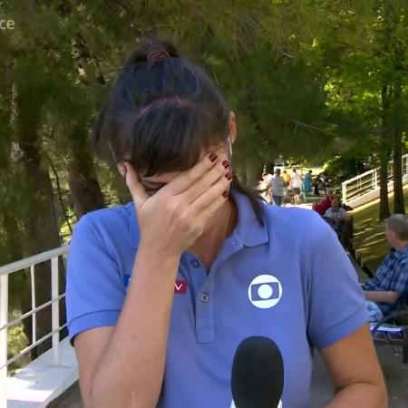 Glenda Kozlowski tem dificuldade de falar após crise de riso durante participação ao vivo no "Mais Você" - Reprodução/TV Globo - Reprodução/TV Globo