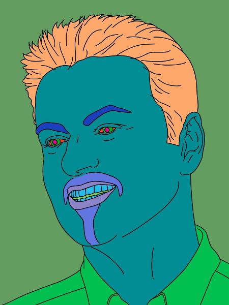 Retrato de Michael criado por Michael Craig-Martin, que vai a leilão - Michael Craig-Martin - Michael Craig-Martin