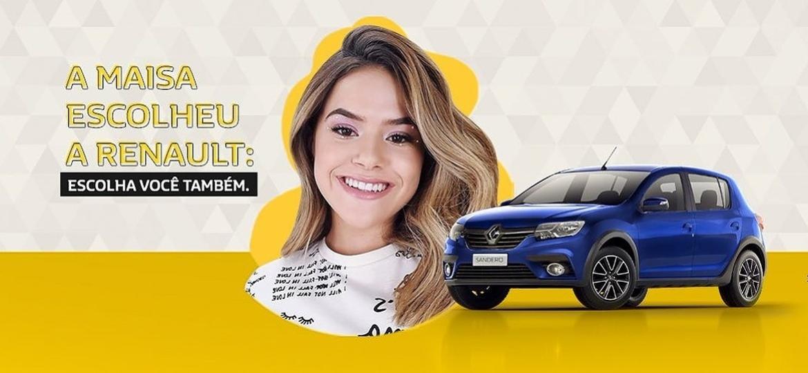 Peça da ação da Renault com a apresentadora Maísa Silva - Divulgação