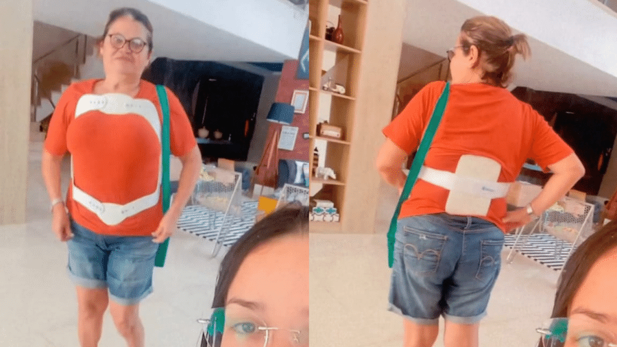 Juliette mostra a mãe usando colete após queda - Reprodução/Instagram