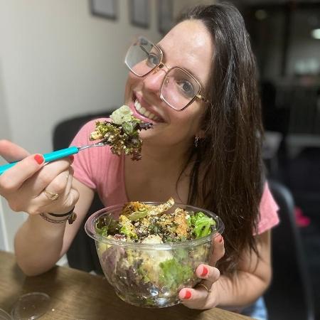 Flávia passou a se alimentar de uma forma mais saudável desde 2018 - Arquivo pessoal