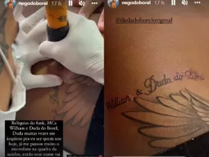 Nego do Borel refaz tatuagem em homenagem a Duda Reis - Reprodução/Instagram - Reprodução/Instagram