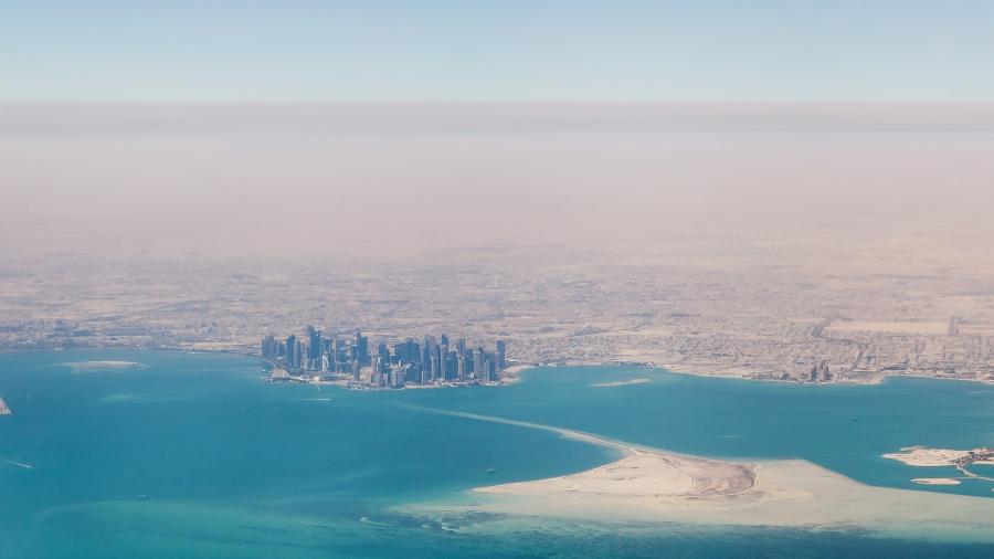 Vista aérea de Doha, capital do Qatar - Getty Images/iStockphoto