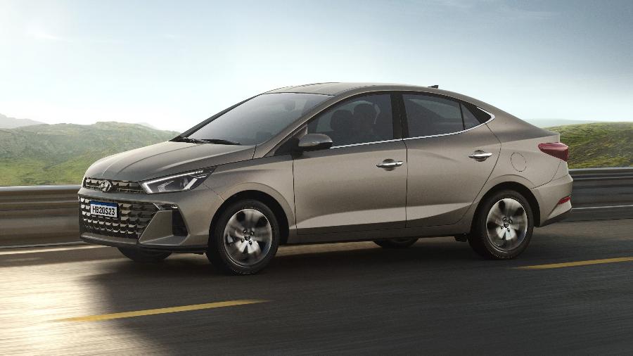 Hyundai HB20S é um dos dez carros flex que integram o novo ranking de economia do Inmetro em 2024 - Divulgação