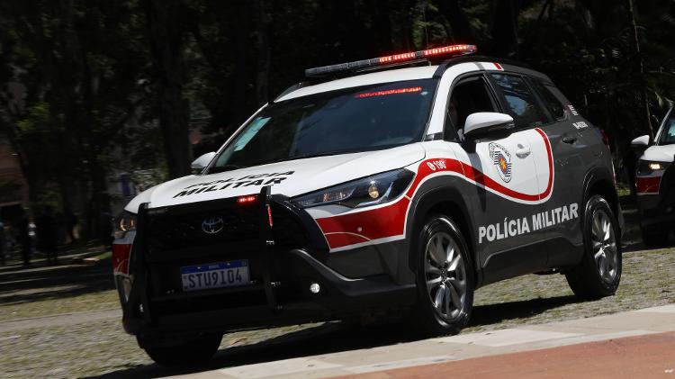 Frota da PM ainda inclui Toyota Corolla Cross, Chevrolet Spin e Trailblazer e até Nissan Leaf, elétrico Frota da PM ainda inclui Toyota Corolla Cross, Chevrolet Spin e Trailblazer e até Nissan Leaf, elétrico