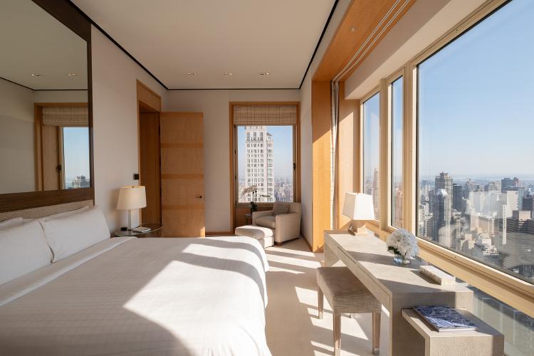 Quarto da Suíte Presidencial do Four Seasons Hotel New York Quarto da Suíte Presidencial do Four Seasons Hotel New York