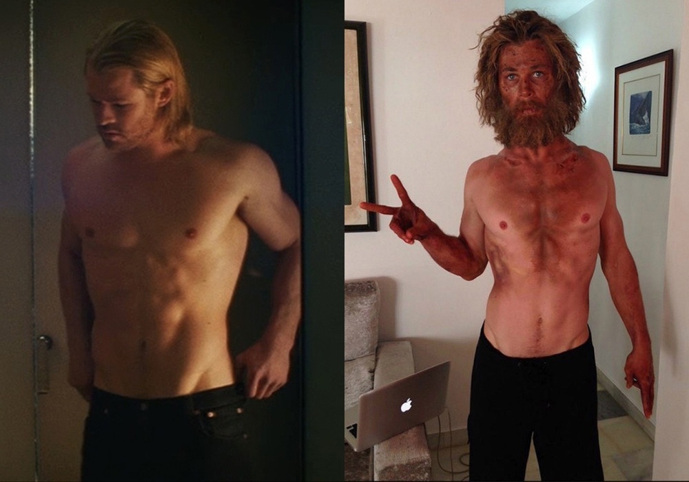 Montagem com Chris Hemsworth em "No Coração do Mar" (2015) - Divulgação/Reprodução Instagram