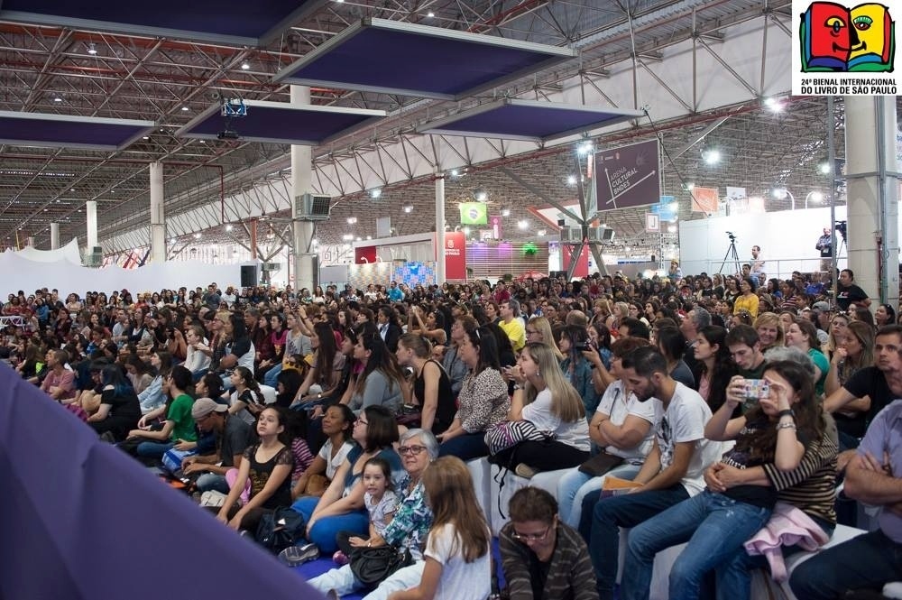 27.ago.2017 - Público lota conversa com cartunista Mauricio de Souza, criador da Turma da Mônica - Divulgação