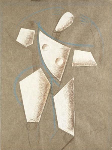 "Collage nº 2" (circa 1913), de Alexander Archipenko - Reprodução