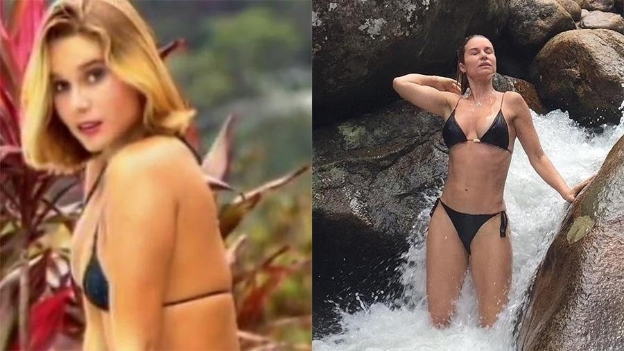 Paula Burlamaqui é um exemplo de que é possível chegar aos 50 anos satisfeita com o corpo. A atriz gosta de publicar fotos de biquíni em seu Instagram e não ficou calada ao ser criticada por uma internauta.  "É ruim prender o ar, solta esta barriga", comentou. Paula rebateu: "Inveja não faz bem a ninguém, gata". Quem pode, pode - Reprodução/Instagram
