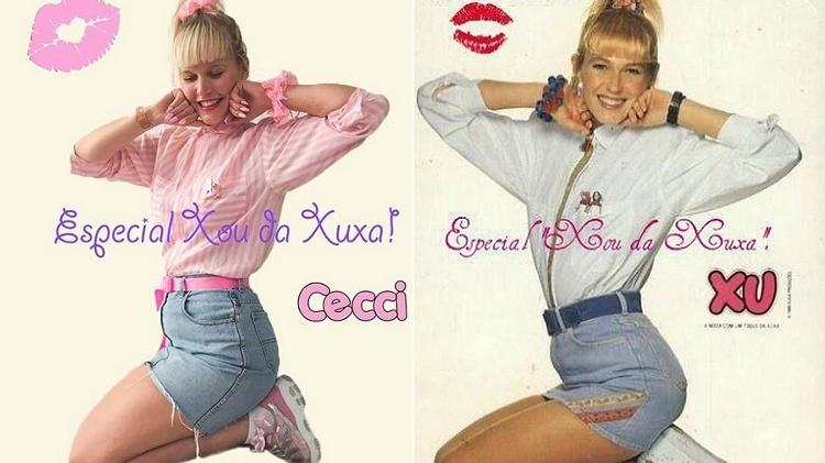 "Xuxa holandesa" imita poses famosas da rainha dos baixinhos - Montagem/Reprodução/Instagram - Montagem/Reprodução/Instagram