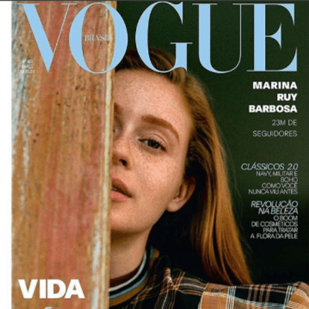 Marina Ruy Barbosa na capa da "Vogue" - Reprodução/Instagram/Zee Nunes