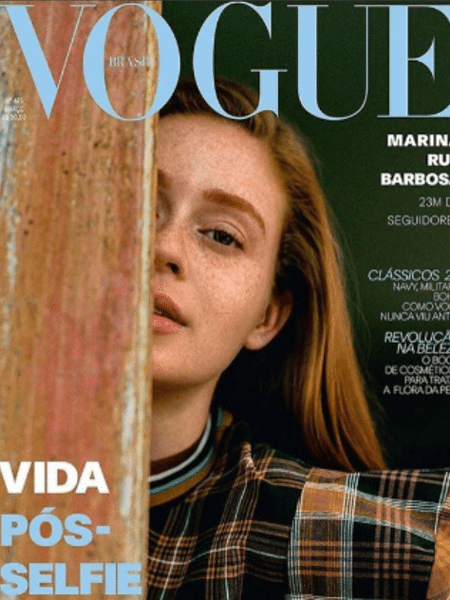 Marina Ruy Barbosa na capa da "Vogue" - Reprodução/Instagram/Zee Nunes