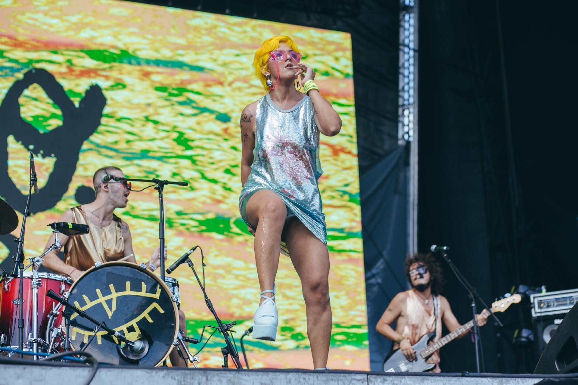 A banda Francisco, el Hombre se apresenta no último dia de Lollapalooza 2018 - Felipe Gabriel/UOL