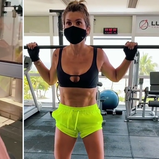 Bem-humorada, Flávia Alessandra registra 'momento mico' ao simular rotina  fitness de surfista