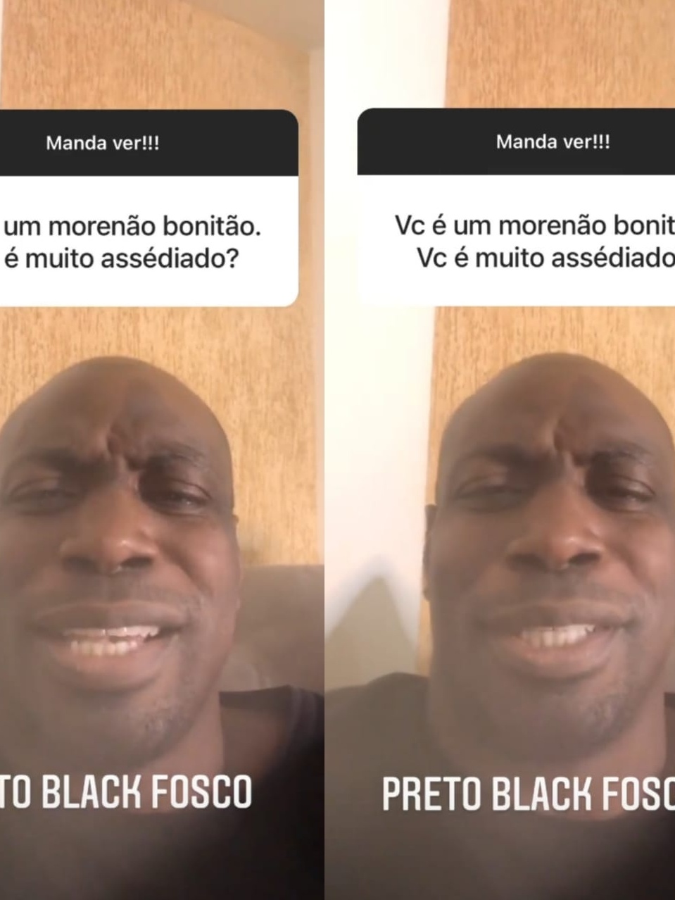 Zulu brinca com seguidor que o chamou de 'morenão': 'Sou negão, porr*