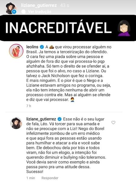 A Fazenda 2021: Equipe de Liziane rebate crítica de Léo Lins - Reprodução/Instagram - Reprodução/Instagram