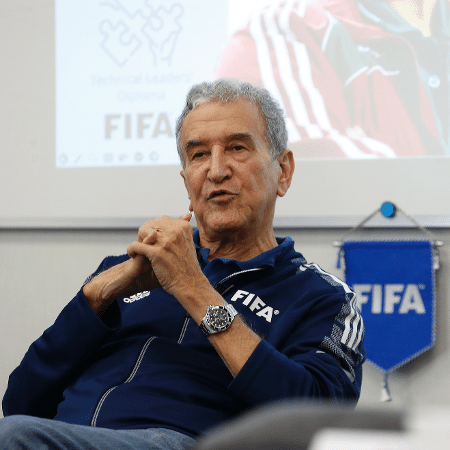 Carlos Alberto Parreira, durante evento na CBF em maio de 2023