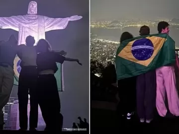 Shawn Mendes faz visita ao Cristo Redentor antes de show no RiR