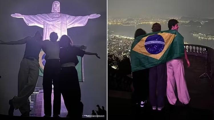 Shawn Mendes visita o Cristo Redentor antes de show no RiR