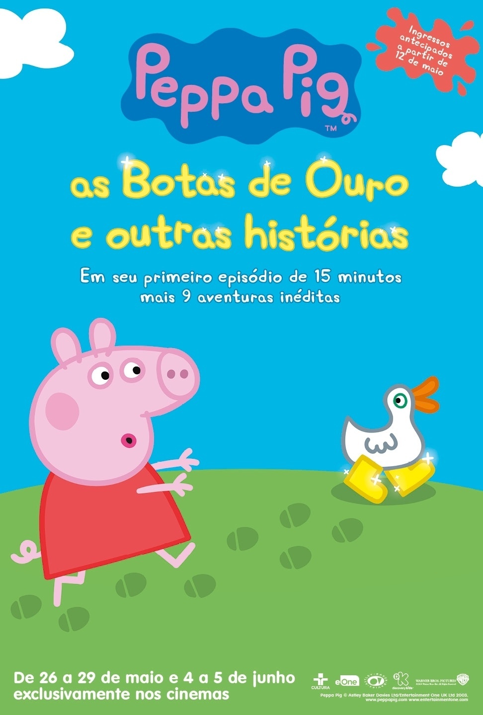 Pôster do filme "Peppa Pig - As Botas de Ouro e Outras Histórias" - Divulgação
