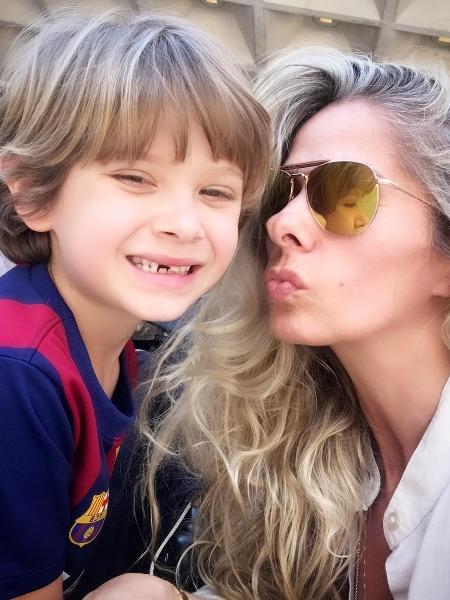 A atriz e o filho Vittorio, de 8 anos - Reprodução/InstagramGalisteuoficial