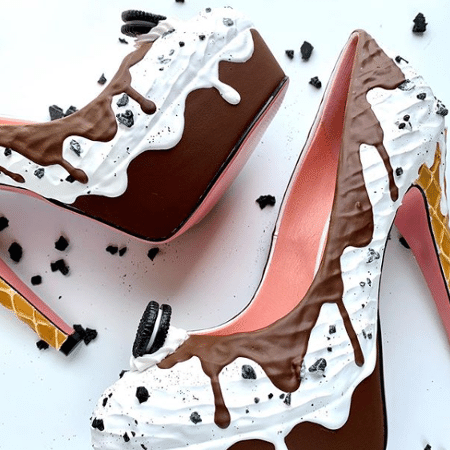 Dono da Shoe Bakery, o americano Chris Campbell cria sapatos e bolsas inspirados em sobremesas - Reprodução/Instagram