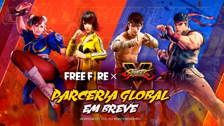Street Fighter Free Fire - Divulgação/Garena