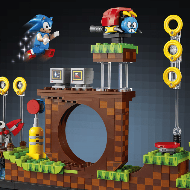 Lego lança primeiro kit do Sonic, baseado na fase Green Hill Zone