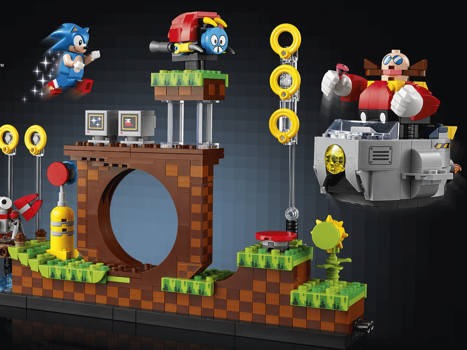 Sonic's Green Hill Zone - Lego Green Hill Zone, HD Png Download