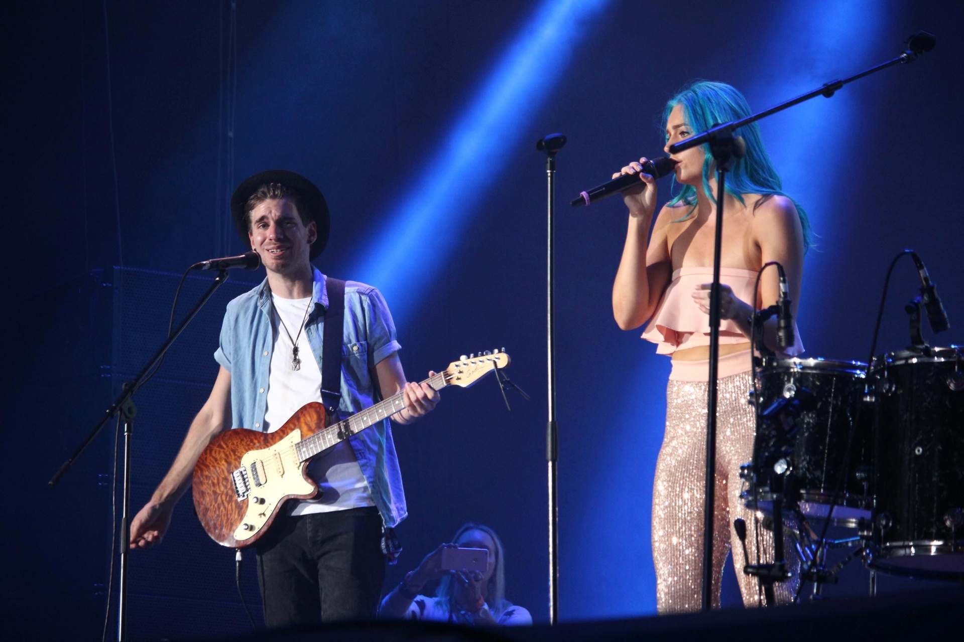26.set.2015 - O grupo australiano Sheppard se apresenta no palco mundo no sexto dia do Rock in Rio 2015 - Luiz Souza/Agência Estado