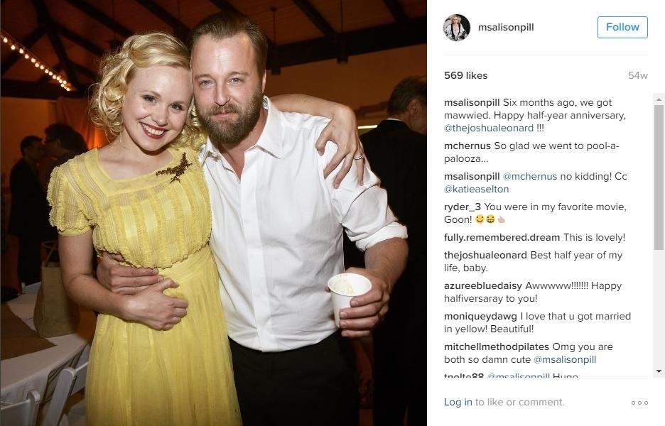 Casamento Allison Pill - Reprodução/instagram/@msallisonpill