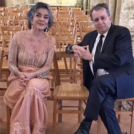 Betty Faria e Daniel Filho posam no casamento do filho, João Daniel, em Paris - Reprodução/Instagram - Reprodução/Instagram