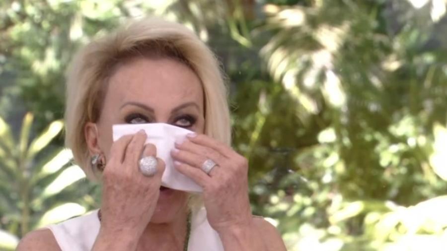 Ana Maria Braga chora com depoimentos de Letícia Spiller e Marcello Novaes no "Mais Você" - Reprodução/Globo