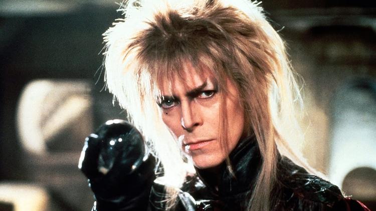 David Bowie em cena de 'Labirinto, a Magia do Tempo' (1986) David Bowie em cena de 'Labirinto, a Magia do Tempo' (1986)