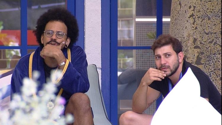 BBB 21: João Luiz e Caio conversam sobre Projota - Reprodução / Globoplay - Reprodução / Globoplay