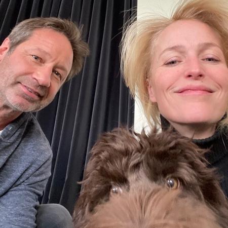 David Duchovny e Gillian Anderson posam juntos - Reprodução/Instagram