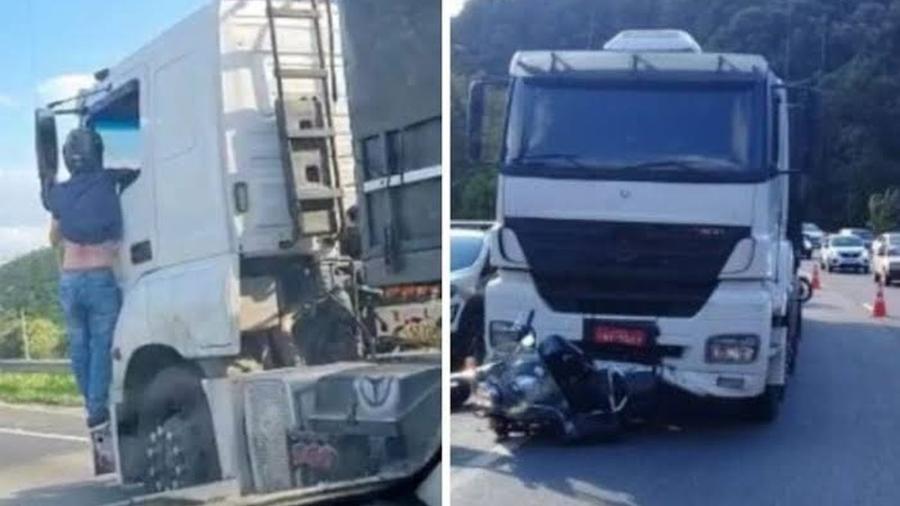 Caminhoneiro famoso rifa caminhão arqueado com 17 multas e 87 pontos