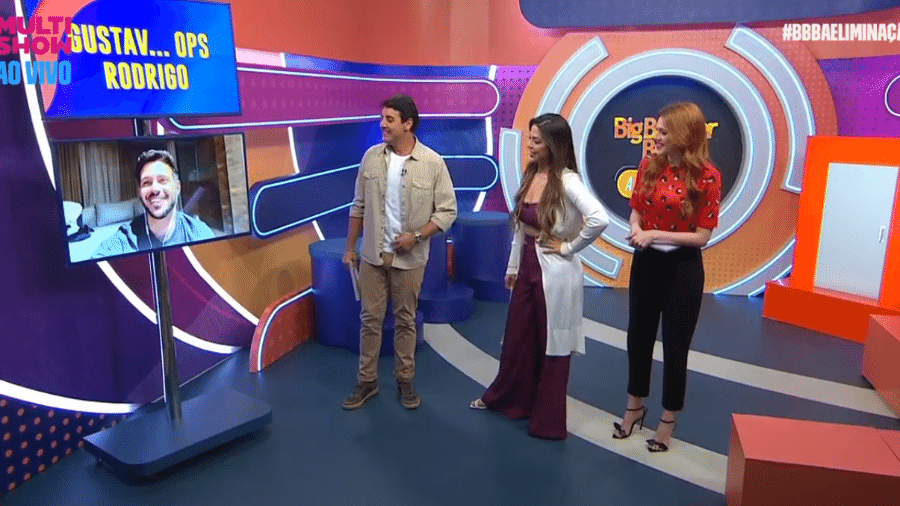 BBB 22: Rodrigo participa de programa com Laís e Ana Clara - Reprodução/Globoplay